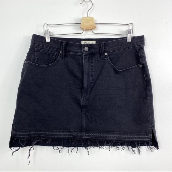 Madewell Denim Straight Skirt Step-hem Edition BK - Picture 3 of 5